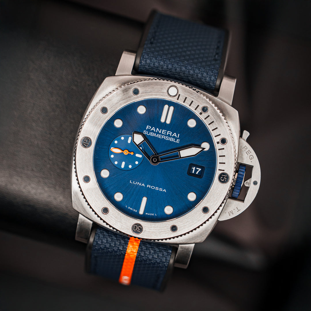 Panerai Submersible Sunburst Blue Dial 01391 – The Chronograph